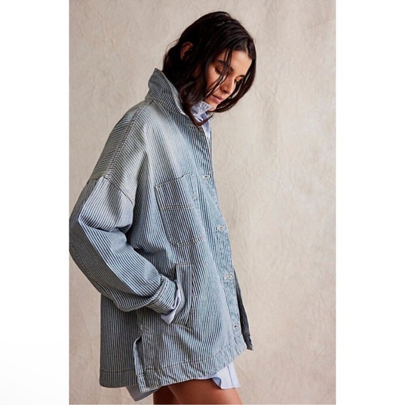 🎉LAST PIECE🎉Free People Madison City Railroad Jacket - Picture 1 of 11